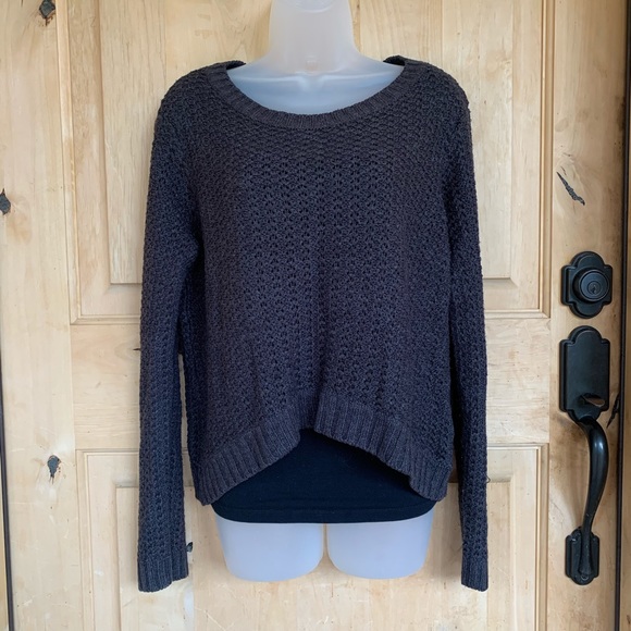 Roxy Sweaters - Roxy Dark Gray Knit Sweater